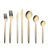 Karaca Orion Gold Besteckset, 84-teilig für 12 Personen